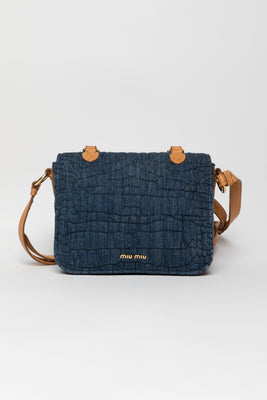 Ostrich Handle Denim Bag - #2