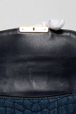 Ostrich Handle Denim Bag - #10