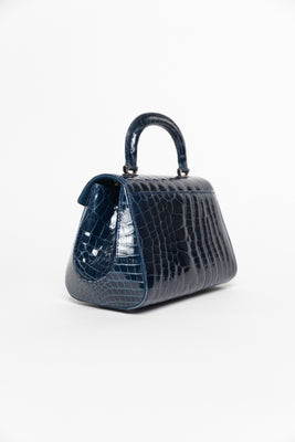 Kwanpen Classic Top Handle Crocodile Leather Handbag - #3