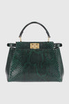 secondary Fendi Python Peekaboo Top Handle Bag