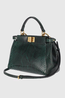 Fendi Python Peekaboo Top Handle Bag - #3