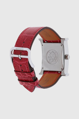 Heure H watch with Red Croco Strap - #3