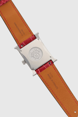 Heure H watch with Red Croco Strap - #4