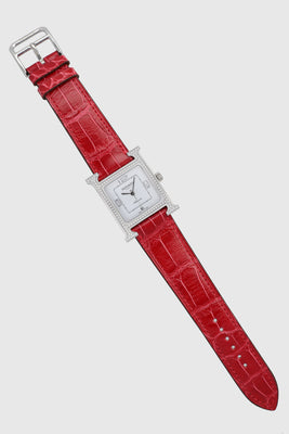 Heure H watch with Red Croco Strap - #5