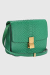 secondary Celine Snakeskin Medium Classic Box Green