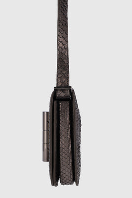 Tom Ford Metallic Gray Python Chain Natalia Bag - #8