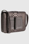 Tom Ford Metallic Gray Python Chain Natalia Bag