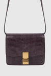 secondary CELINE Small CLASSIC BOX LIZARD LEATHER BAG