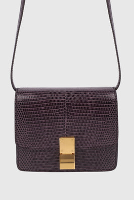 CELINE Small CLASSIC BOX LIZARD LEATHER BAG - #2