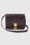 CELINE Small CLASSIC BOX LIZARD LEATHER BAG