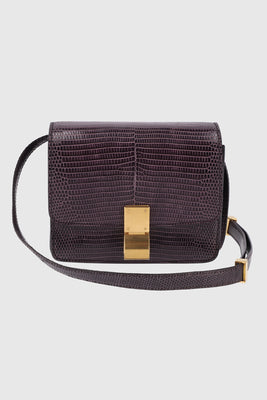 CELINE Small CLASSIC BOX LIZARD LEATHER BAG - #1