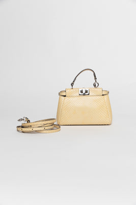 Fendi Peekaboo Micro 2Way Mini Yellow Bag - #1