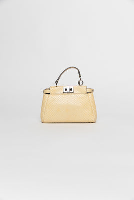 Fendi Peekaboo Micro 2Way Mini Yellow Bag - #2