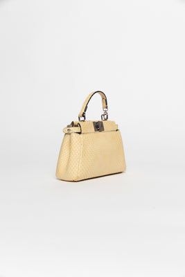 Fendi Peekaboo Micro 2Way Mini Yellow Bag - #5