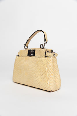 Fendi Peekaboo Micro 2Way Mini Yellow Bag - #7